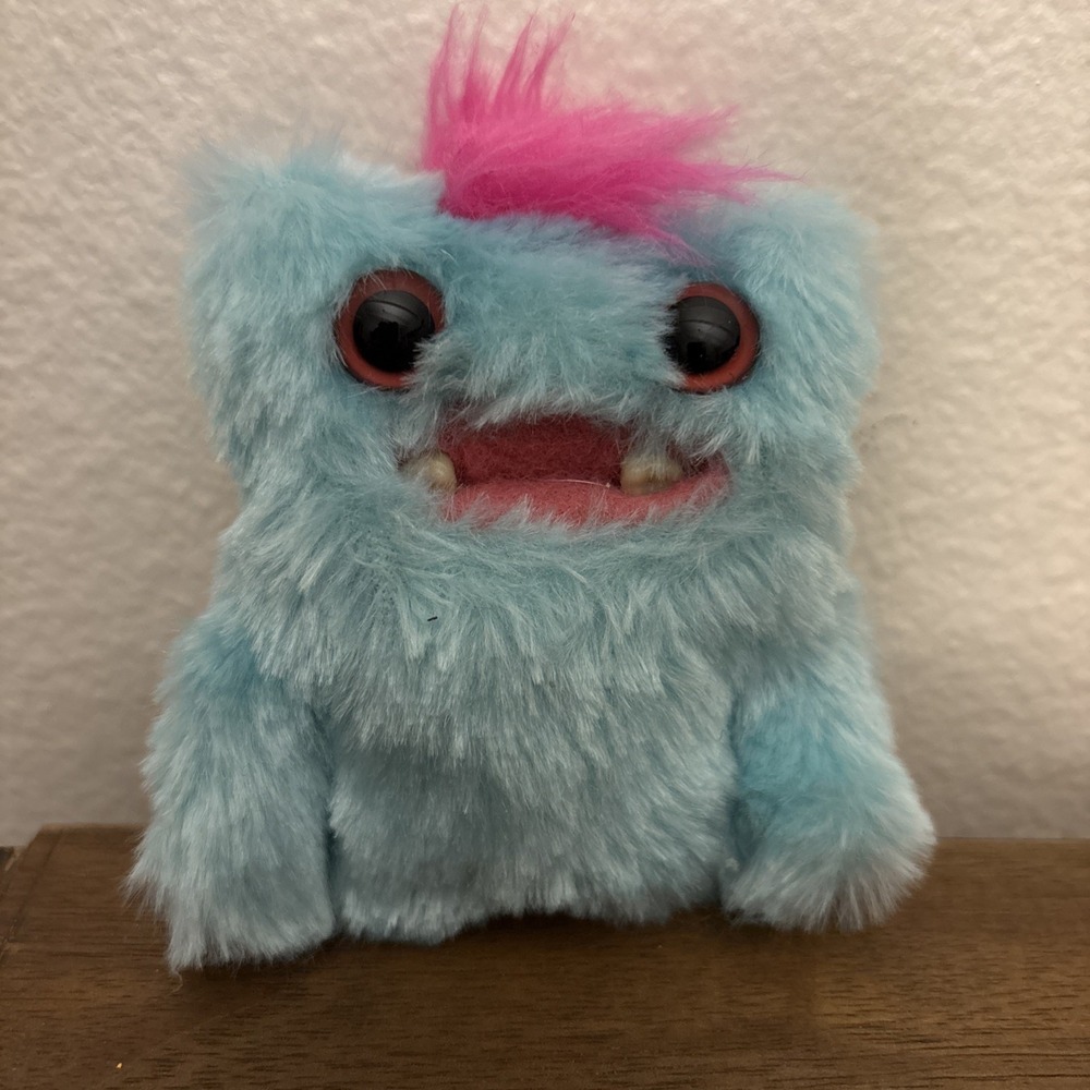 Fuggler Funny Ugly Monster Baby Fugg 3.5" Blue Wide Eyed Weirdo‎ Series 4